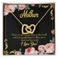 To Mom Hugs and Kisses Inseparable Necklace-Express Your Love Gifts