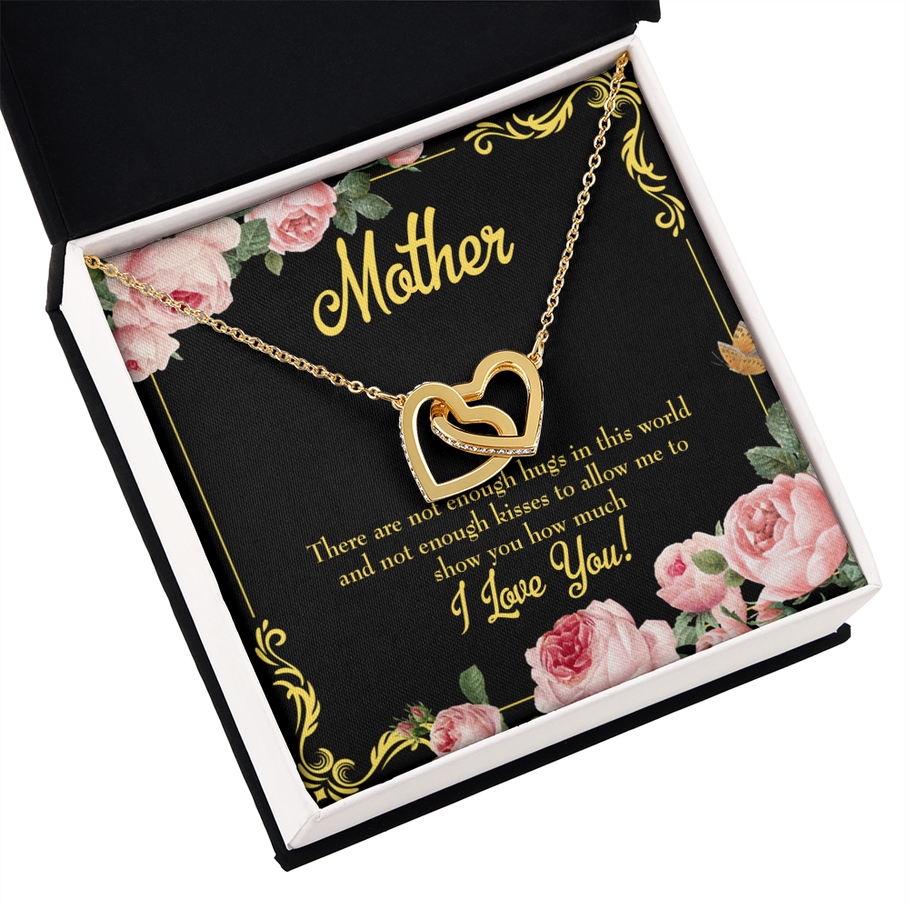 To Mom Hugs and Kisses Inseparable Necklace-Express Your Love Gifts