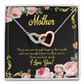 To Mom Hugs and Kisses Inseparable Necklace-Express Your Love Gifts