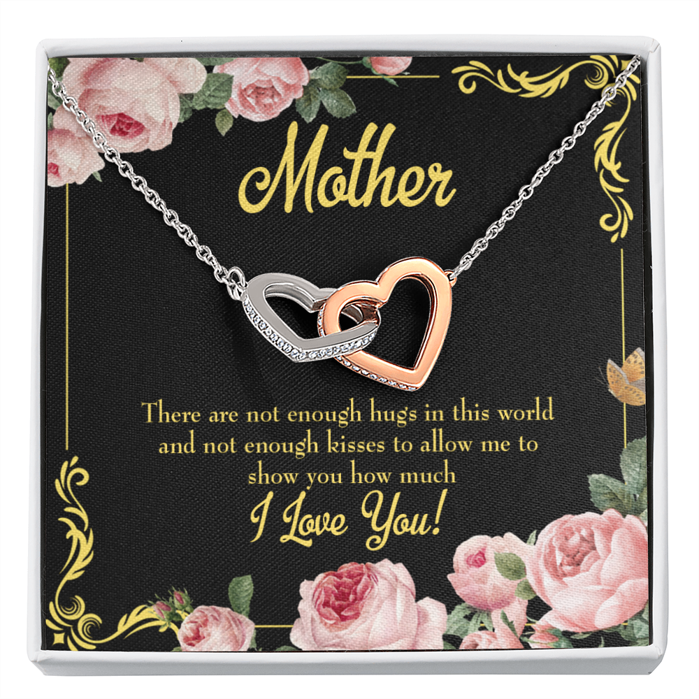 To Mom Hugs and Kisses Inseparable Necklace-Express Your Love Gifts
