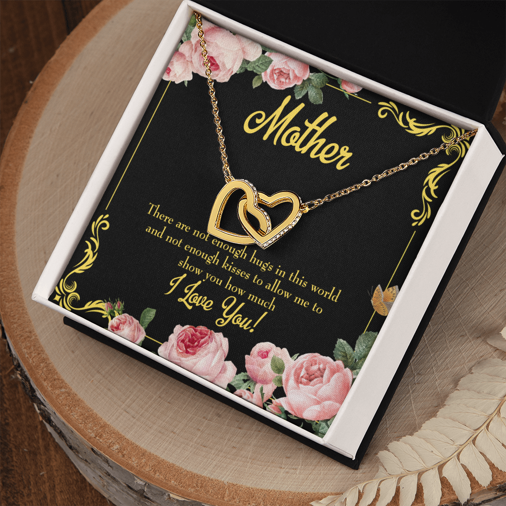 To Mom Hugs and Kisses Inseparable Necklace-Express Your Love Gifts