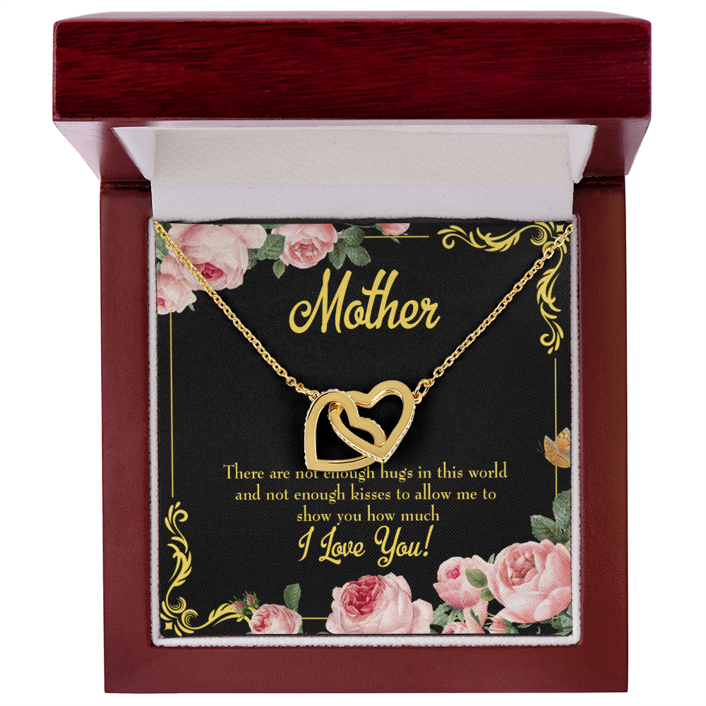 To Mom Hugs and Kisses Inseparable Necklace-Express Your Love Gifts