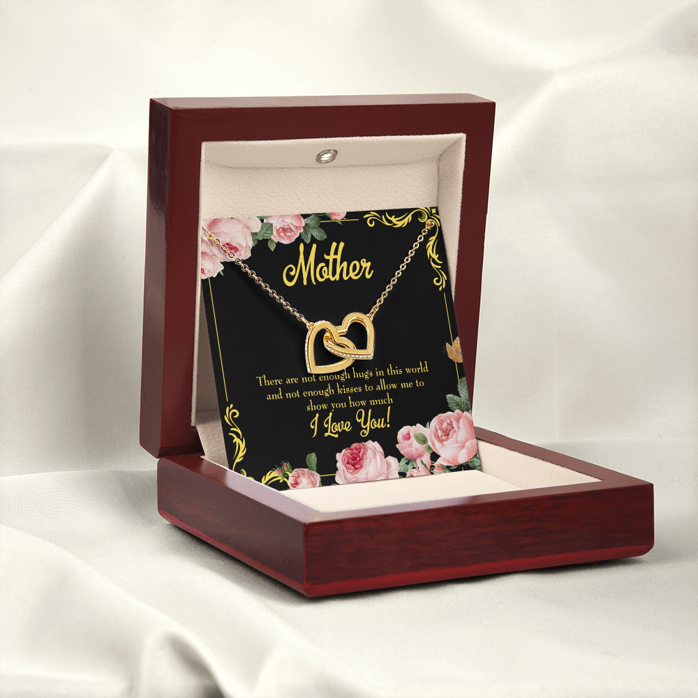 To Mom Hugs and Kisses Inseparable Necklace-Express Your Love Gifts