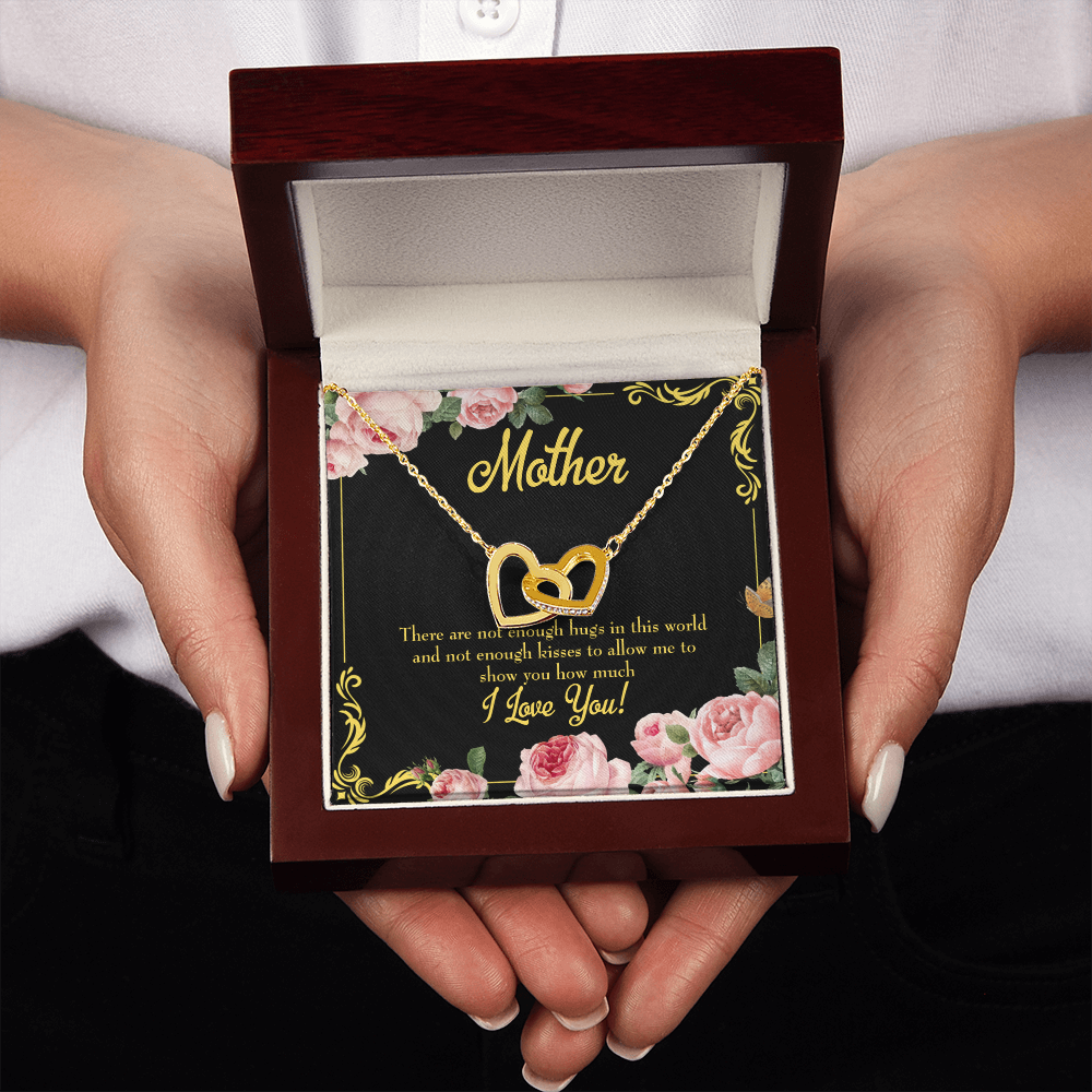 To Mom Hugs and Kisses Inseparable Necklace-Express Your Love Gifts