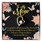 To Mom I'm so Proud Forever Necklace w Message Card-Express Your Love Gifts