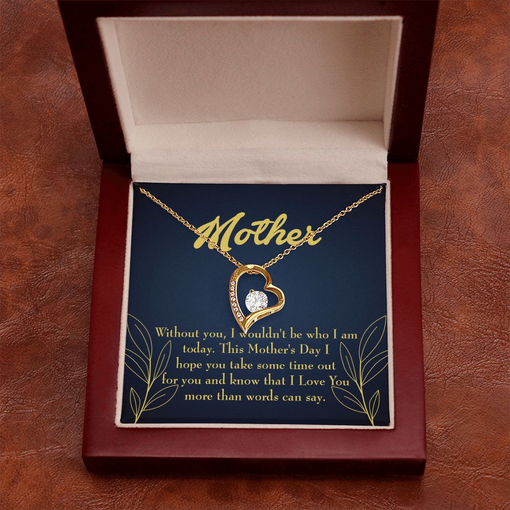 To Mom I Truly Think Forever Necklace w Message Card-Express Your Love Gifts