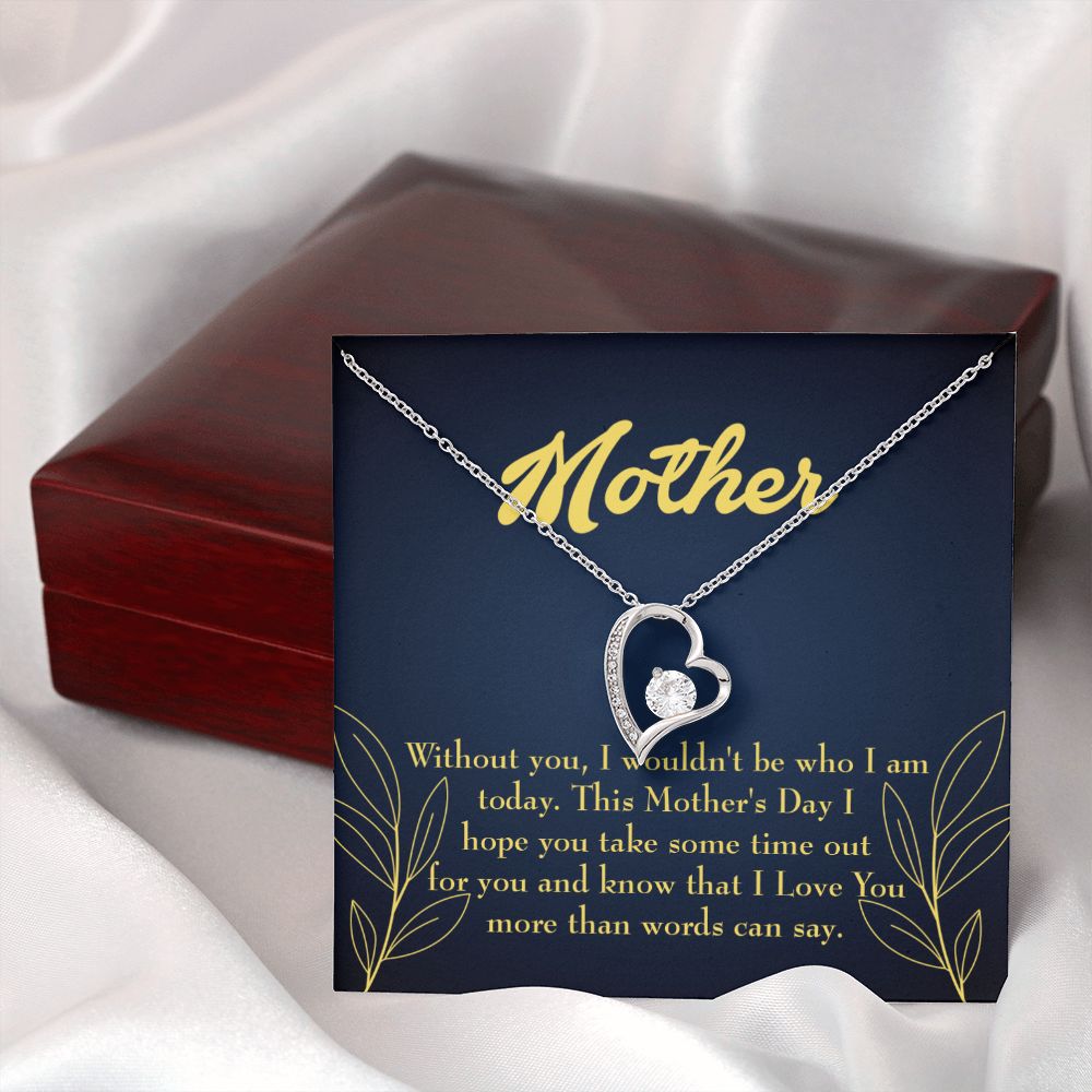 To Mom I Truly Think Forever Necklace w Message Card-Express Your Love Gifts