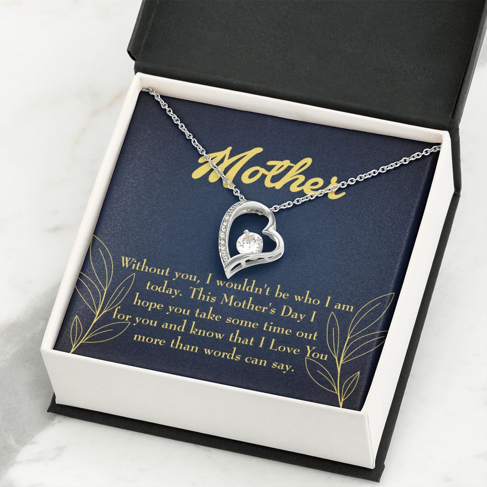 To Mom I Truly Think Forever Necklace w Message Card-Express Your Love Gifts