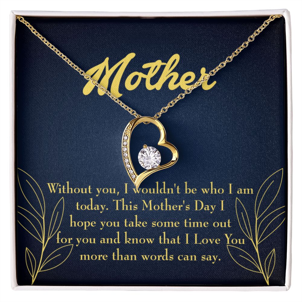 To Mom I Truly Think Forever Necklace w Message Card-Express Your Love Gifts