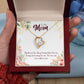 To Mom Irreplaceable Mom Forever Necklace w Message Card-Express Your Love Gifts