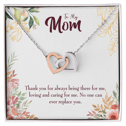To Mom Irreplaceable Mom Inseparable Necklace-Express Your Love Gifts