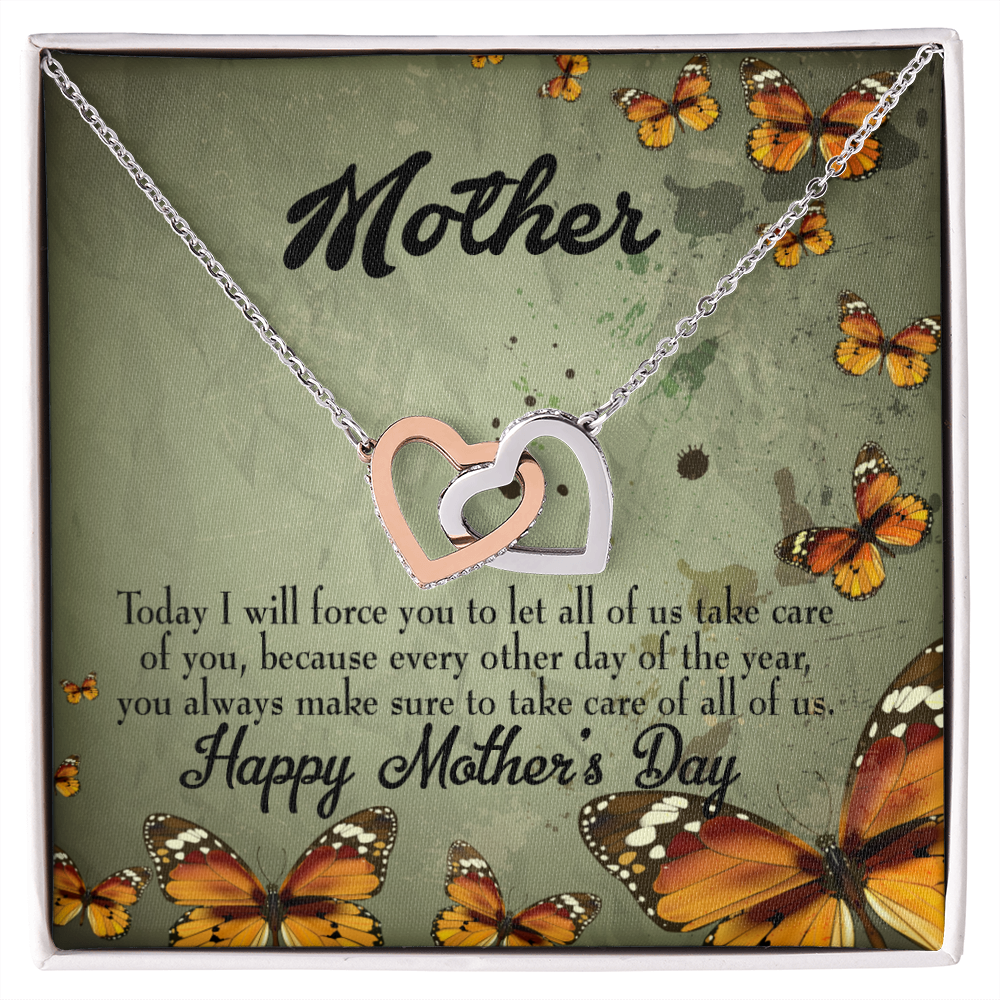 To Mom Let Us Take Care of You Inseparable Necklace-Express Your Love Gifts