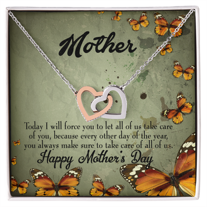 To Mom Let Us Take Care of You Inseparable Necklace-Express Your Love Gifts