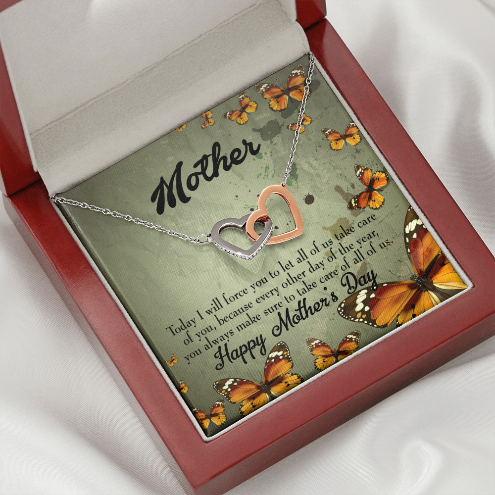 To Mom Let Us Take Care of You Inseparable Necklace-Express Your Love Gifts