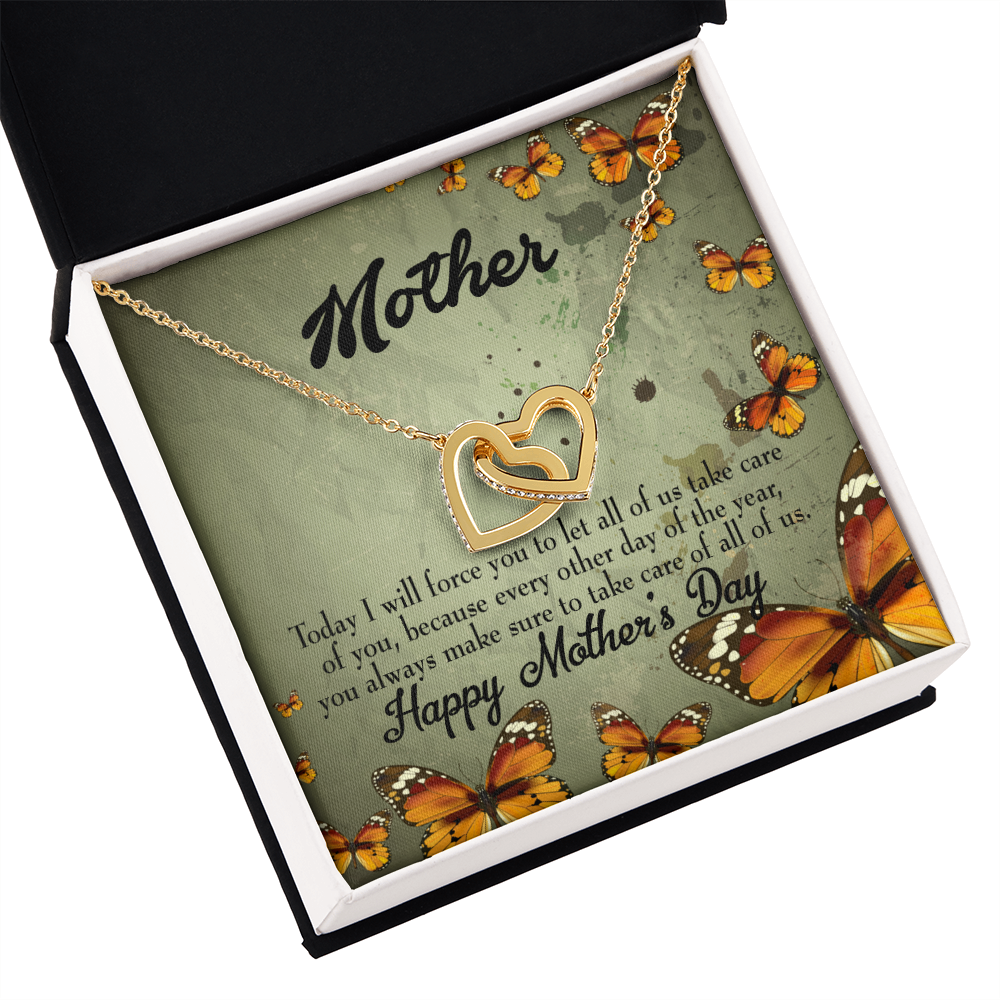 To Mom Let Us Take Care of You Inseparable Necklace-Express Your Love Gifts