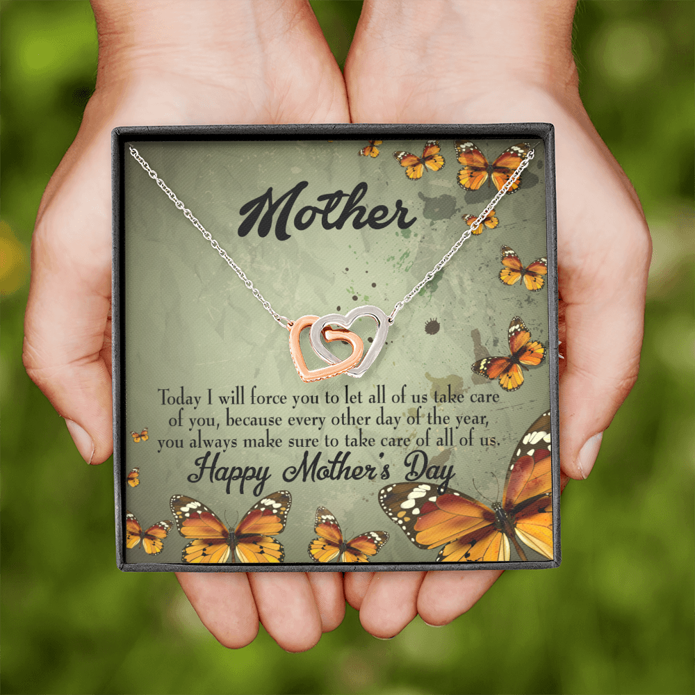 To Mom Let Us Take Care of You Inseparable Necklace-Express Your Love Gifts