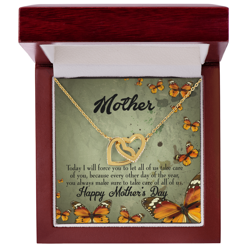 To Mom Let Us Take Care of You Inseparable Necklace-Express Your Love Gifts