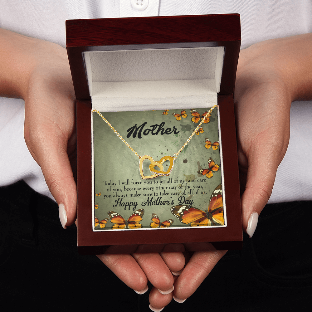 To Mom Let Us Take Care of You Inseparable Necklace-Express Your Love Gifts