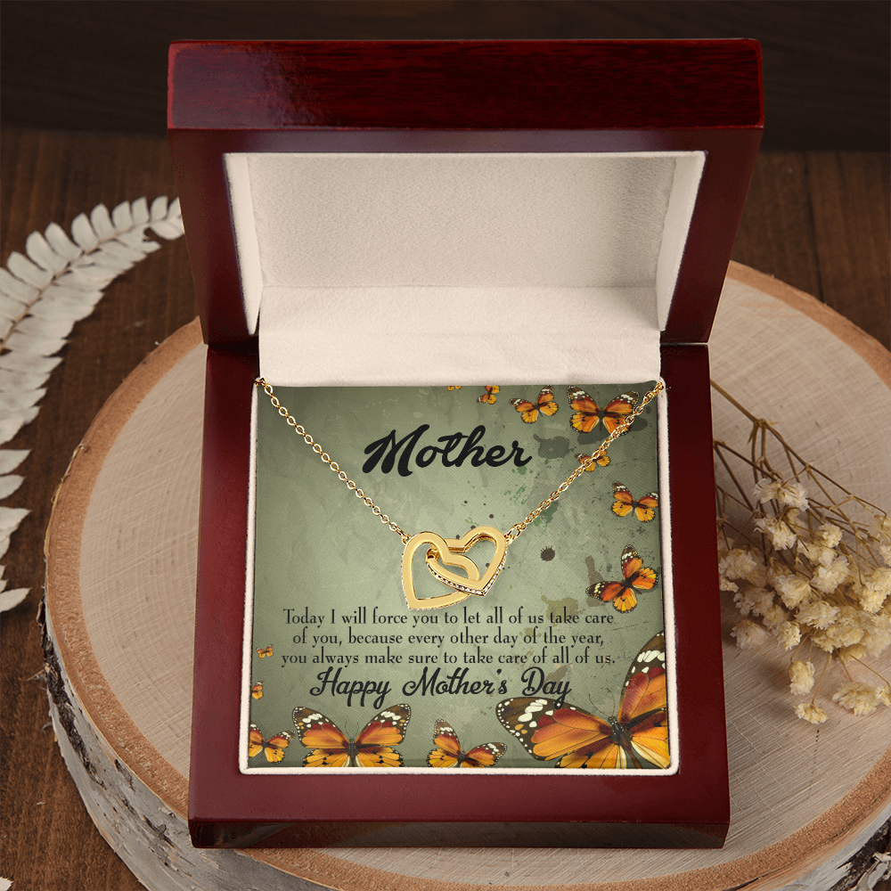 To Mom Let Us Take Care of You Inseparable Necklace-Express Your Love Gifts