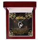 To Mom Love and Nortured Forever Necklace w Message Card-Express Your Love Gifts