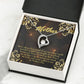 To Mom Love and Nortured Forever Necklace w Message Card-Express Your Love Gifts