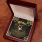 To Mom Love and Nortured Forever Necklace w Message Card-Express Your Love Gifts