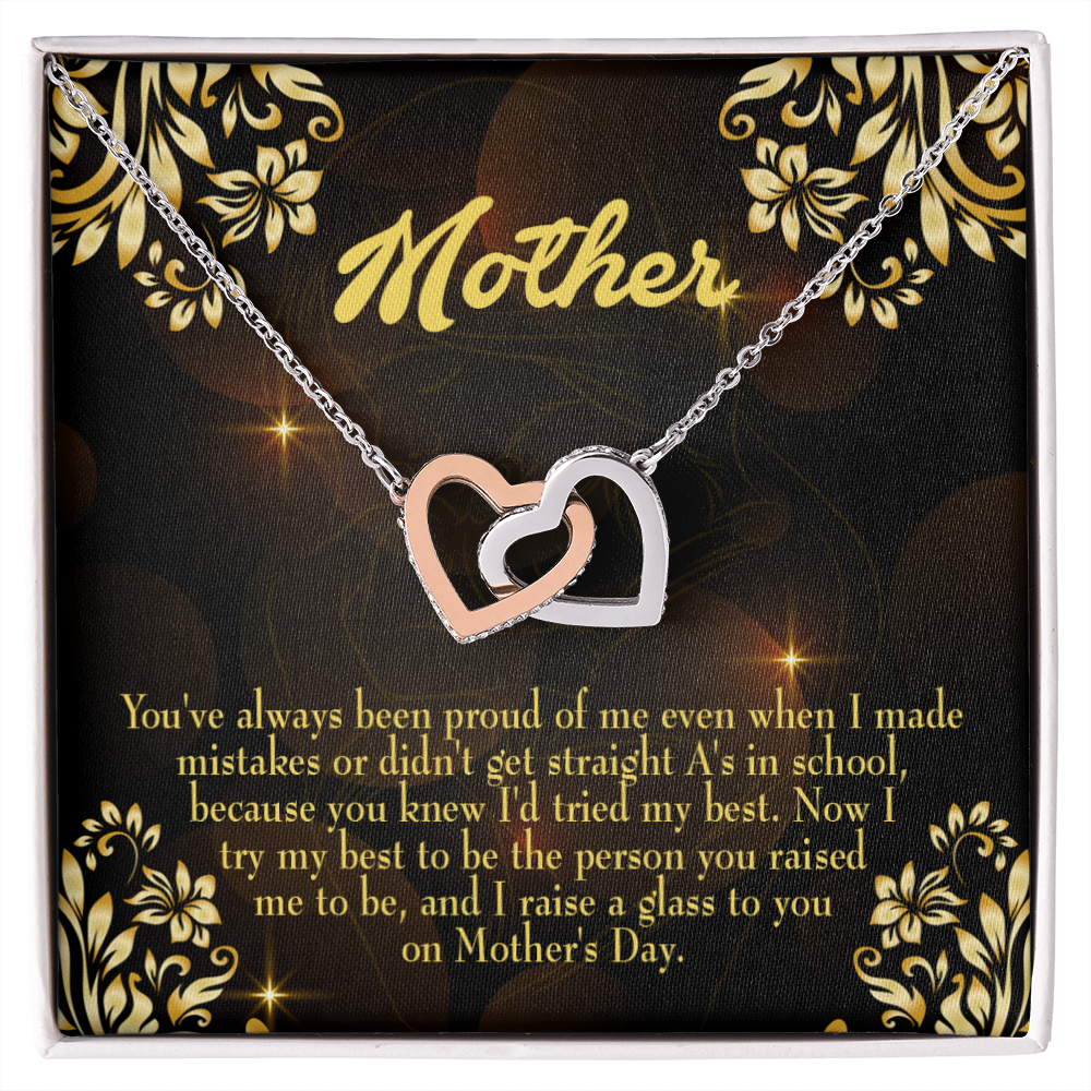 To Mom Love and Nortured Inseparable Necklace-Express Your Love Gifts