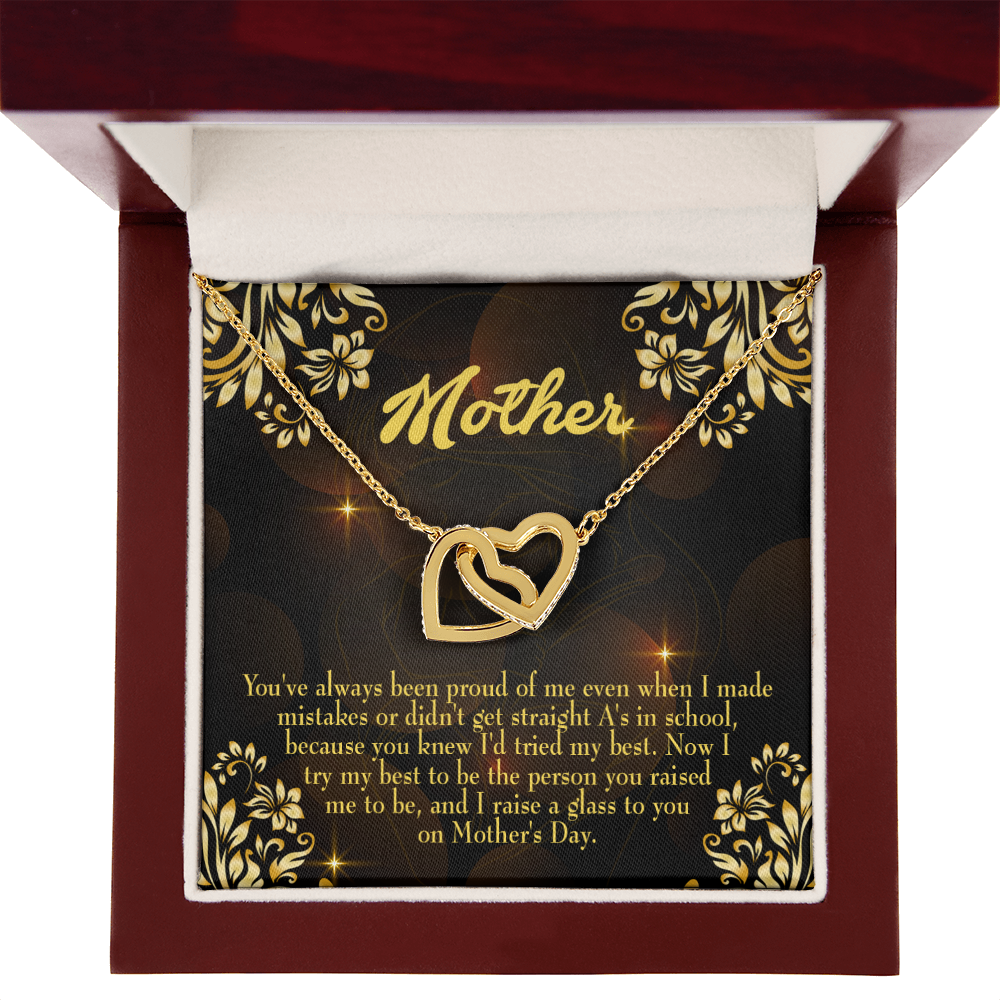 To Mom Love and Nortured Inseparable Necklace-Express Your Love Gifts