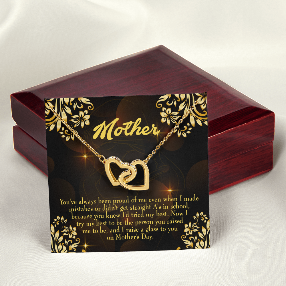 To Mom Love and Nortured Inseparable Necklace-Express Your Love Gifts