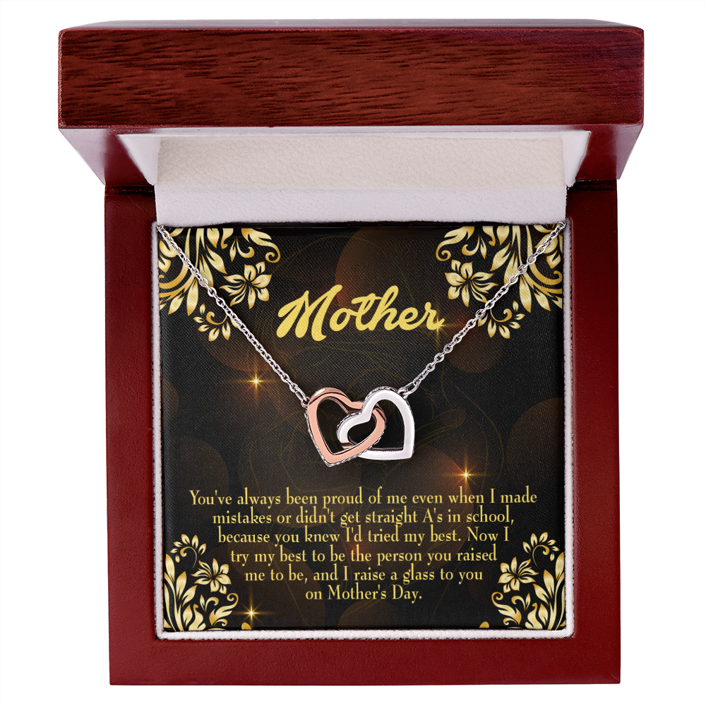 To Mom Love and Nortured Inseparable Necklace-Express Your Love Gifts