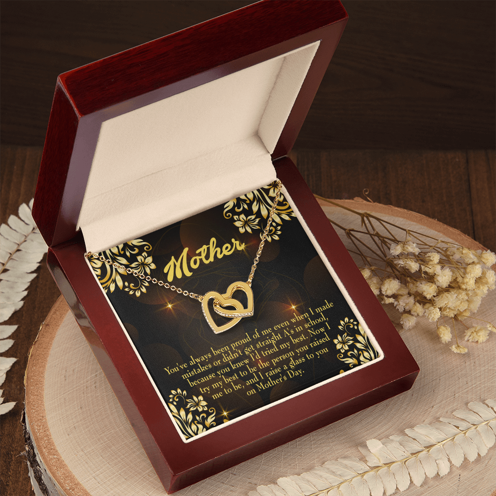 To Mom Love and Nortured Inseparable Necklace-Express Your Love Gifts