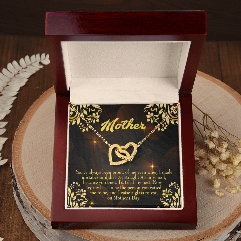 To Mom Love and Nortured Inseparable Necklace-Express Your Love Gifts