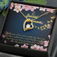 To Mom Love Your Hugs Forever Necklace w Message Card-Express Your Love Gifts