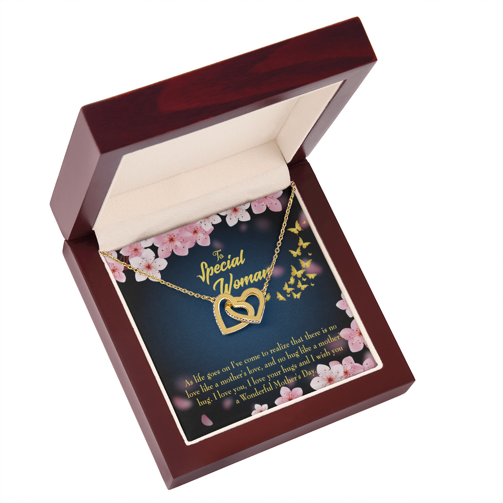 To Mom Love Your Hugs Inseparable Necklace-Express Your Love Gifts