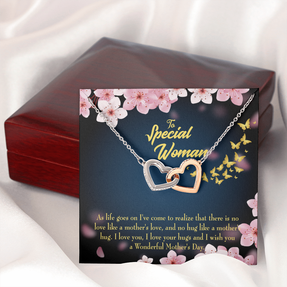 To Mom Love Your Hugs Inseparable Necklace-Express Your Love Gifts