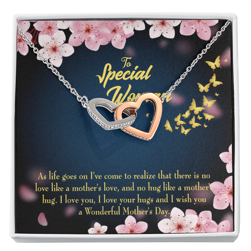 To Mom Love Your Hugs Inseparable Necklace-Express Your Love Gifts