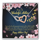 To Mom Loved and Pampered Inseparable Necklace-Express Your Love Gifts