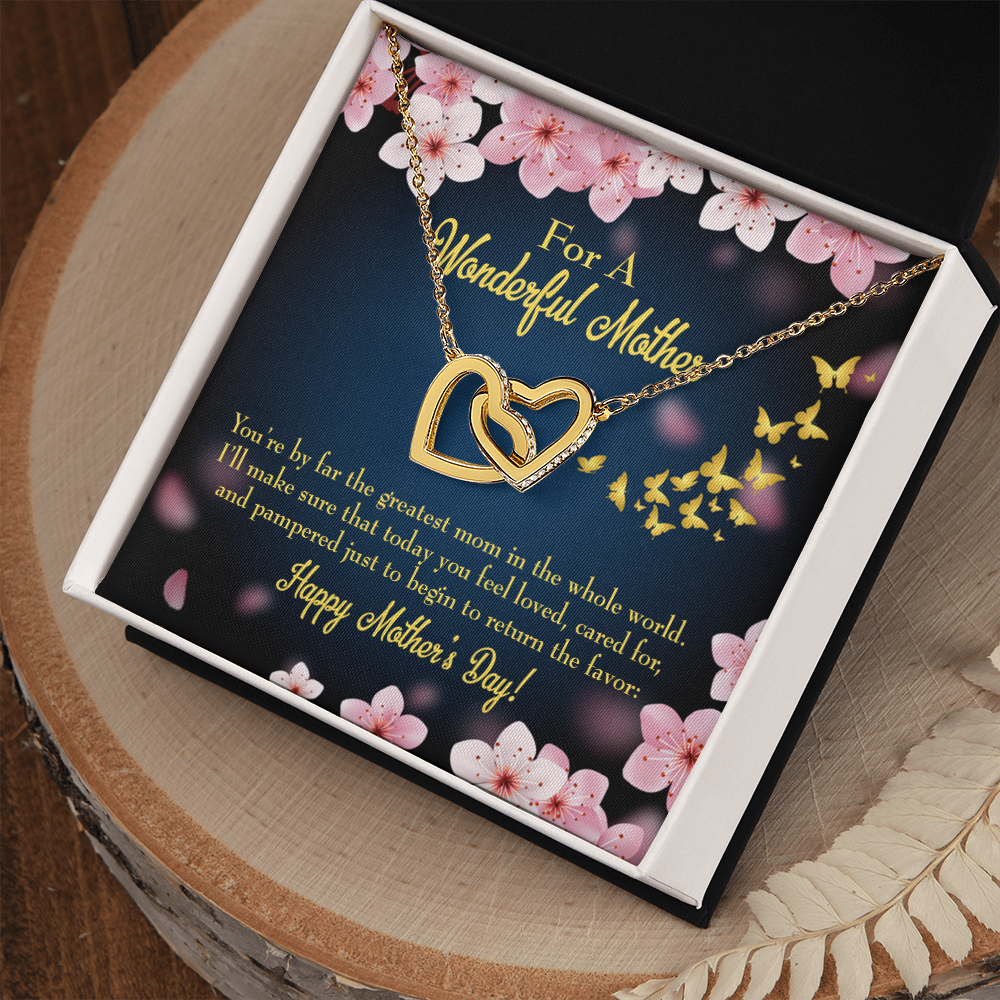 To Mom Loved and Pampered Inseparable Necklace-Express Your Love Gifts