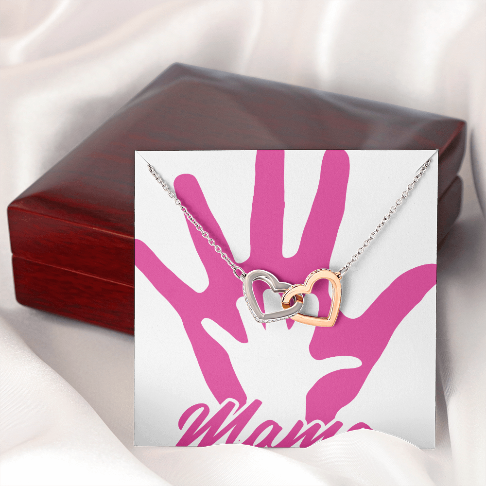 To Mom Mamas Hand Inseparable Necklace-Express Your Love Gifts