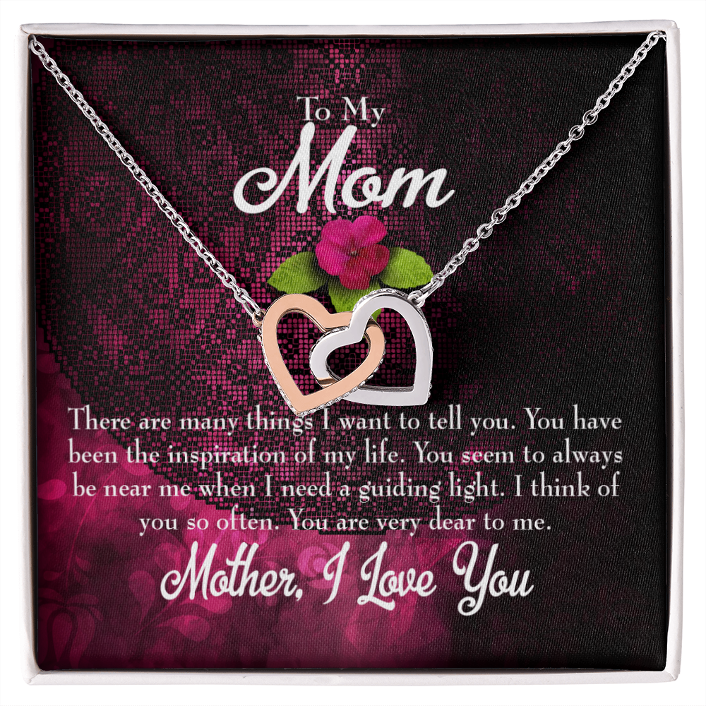 To Mom Message to Mother Inseparable Necklace-Express Your Love Gifts
