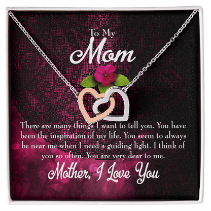 To Mom Message to Mother Inseparable Necklace-Express Your Love Gifts