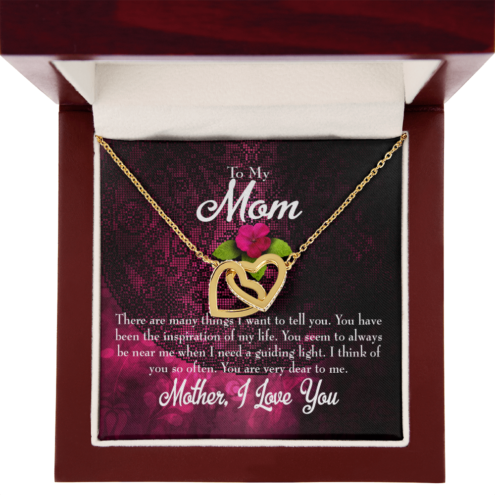 To Mom Message to Mother Inseparable Necklace-Express Your Love Gifts