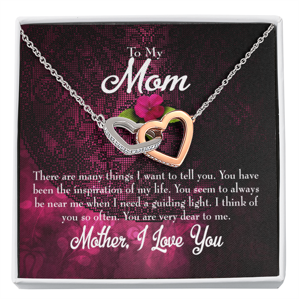 To Mom Message to Mother Inseparable Necklace-Express Your Love Gifts