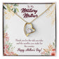 To Mom Military Mother Forever Necklace w Message Card-Express Your Love Gifts