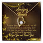 To Mom Mom Always There Forever Necklace w Message Card-Express Your Love Gifts