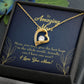 To Mom Mom Best Hug Forever Necklace w Message Card-Express Your Love Gifts