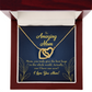 To Mom Mom Best Hug Inseparable Necklace-Express Your Love Gifts