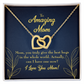 To Mom Mom Best Hug Inseparable Necklace-Express Your Love Gifts