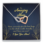 To Mom Mom Best Hug Inseparable Necklace-Express Your Love Gifts