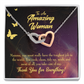 To Mom Mom is The Toughest Job Inseparable Necklace-Express Your Love Gifts